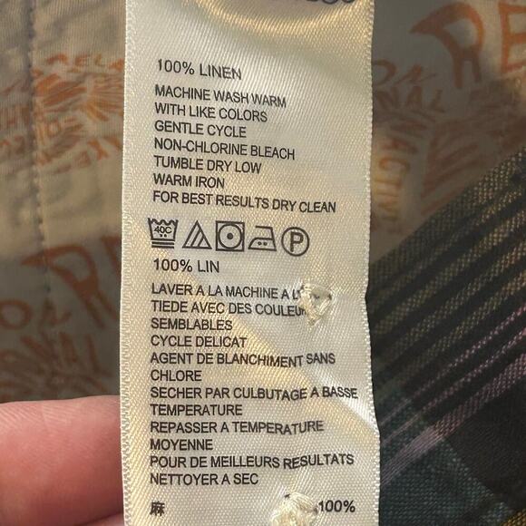 Tommy Bahama NWT mens weave master relax linen plaid multicolor short size 32 - Picture 9 of 9